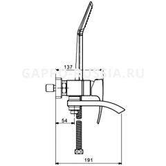 Смеситель для ванны Gappo Jacob G3207-8