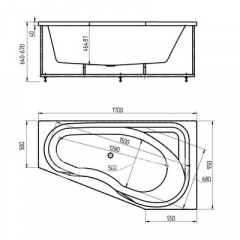 Ванна акриловая Медея 1700х950 правая АКВАТЕК ̶2̶6̶8̶9̶0̶р̶.̶ 20167р. 
